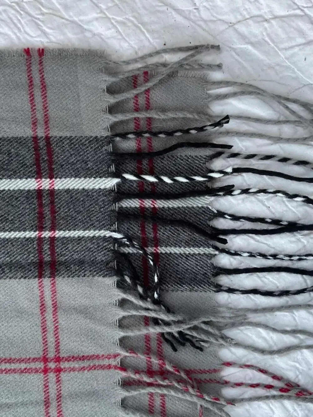 2Pack NWOT Dockers Plaid Patterned Scarf with Fringe